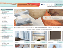 Tablet Screenshot of gardinen-traum.com